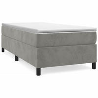 POLSTERBETT Racanelli 100/203 cm - Hellgrau, Holzwerkstoff (100/200cm) - Nettlife