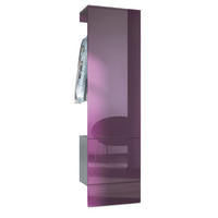 GARDEROBE Carlton Paneel in Brombeer Hochglanz - Brombeere, Holzwerkstoff (52/193/35cm) - Vladon
