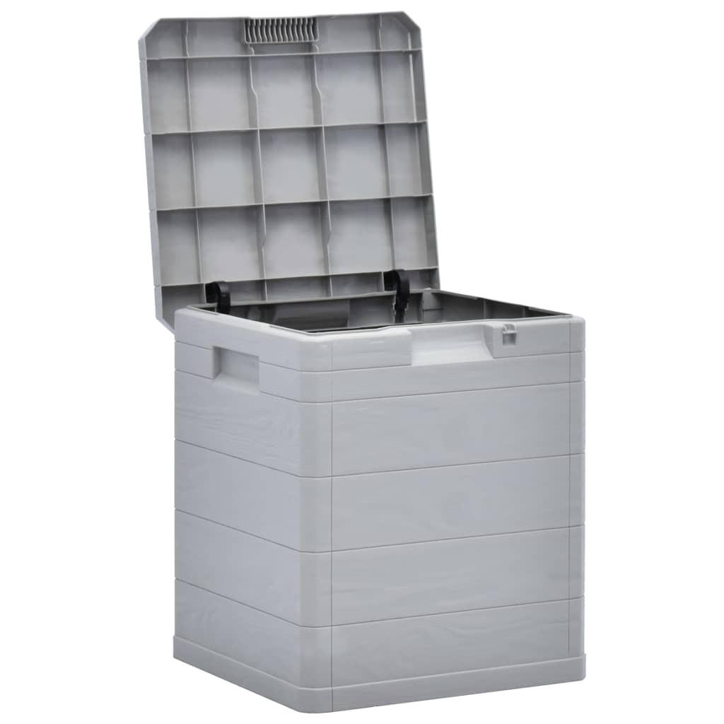 furnicato Garten-Aufbewahrungsbox Grau 44x50x42.5 cm