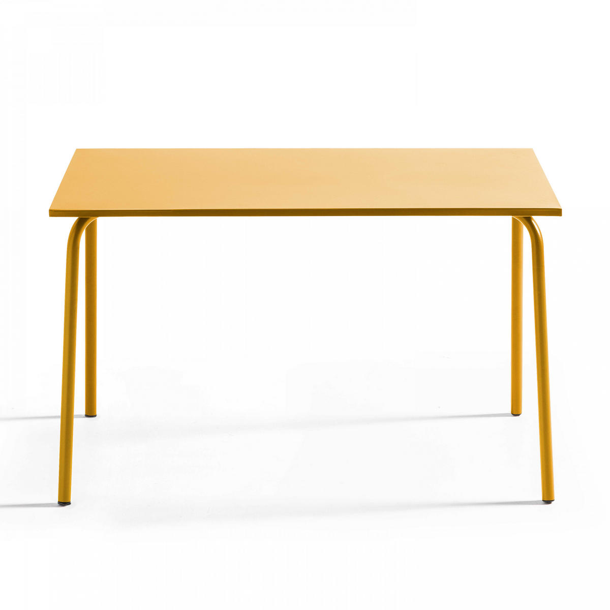 GARTENTISCH , Gelb - Gelb, Metall (120/70/72cm) - Oviala