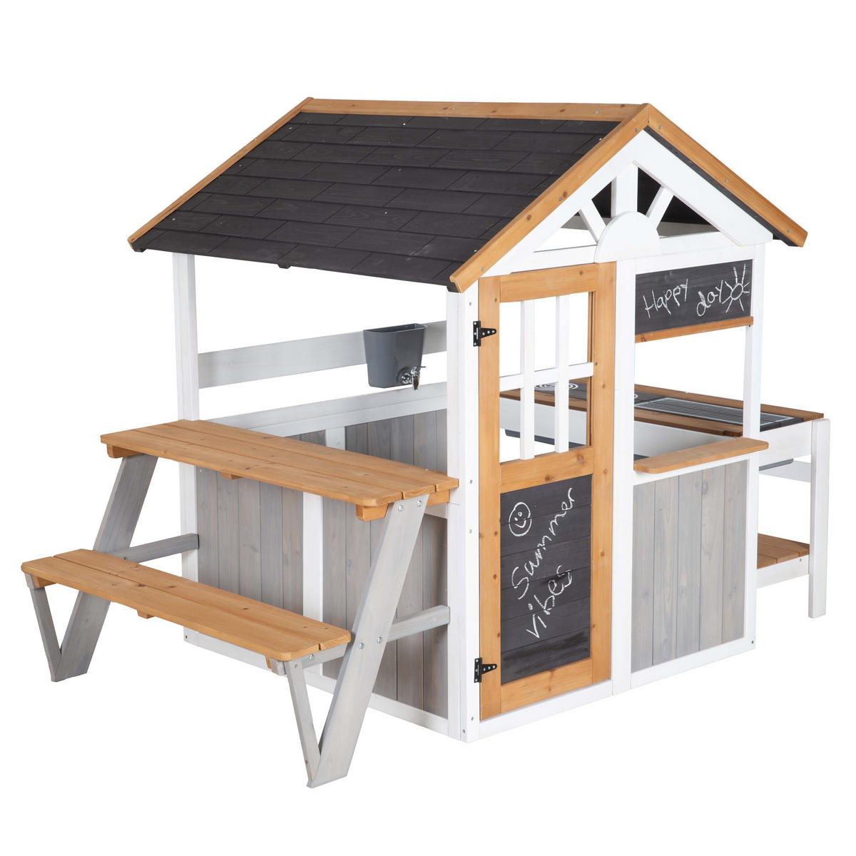 PICKNICKERWEITERUNGSSET für Spielhaus 456067 - Multicolor, Holz (89.5/55/43.5cm) - Roba