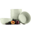SCHÜSSEL-SET VICTO 6 Personen 6-tlg, matt beige/grün/grau - Hellgrün, Keramik - KONSIMO®