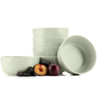 SCHÜSSEL-SET VICTO 6 Personen 6-tlg, matt beige/grün/grau - Hellgrün, Keramik - KONSIMO®