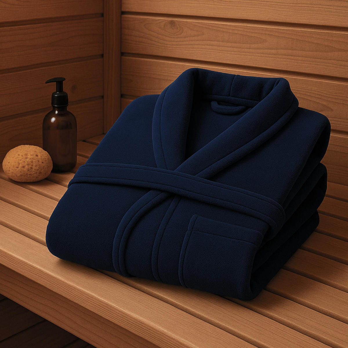 BADEMANTEL Übergrößen ( 4XL -6XL ) Marine 4XL - Blau, Textil (4XLnull) - Bestlivings