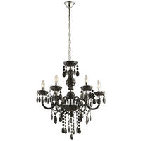LED KRONLEUCHTER Cuimbra Schwarz - Schwarz, Metall (57/57/166cm)