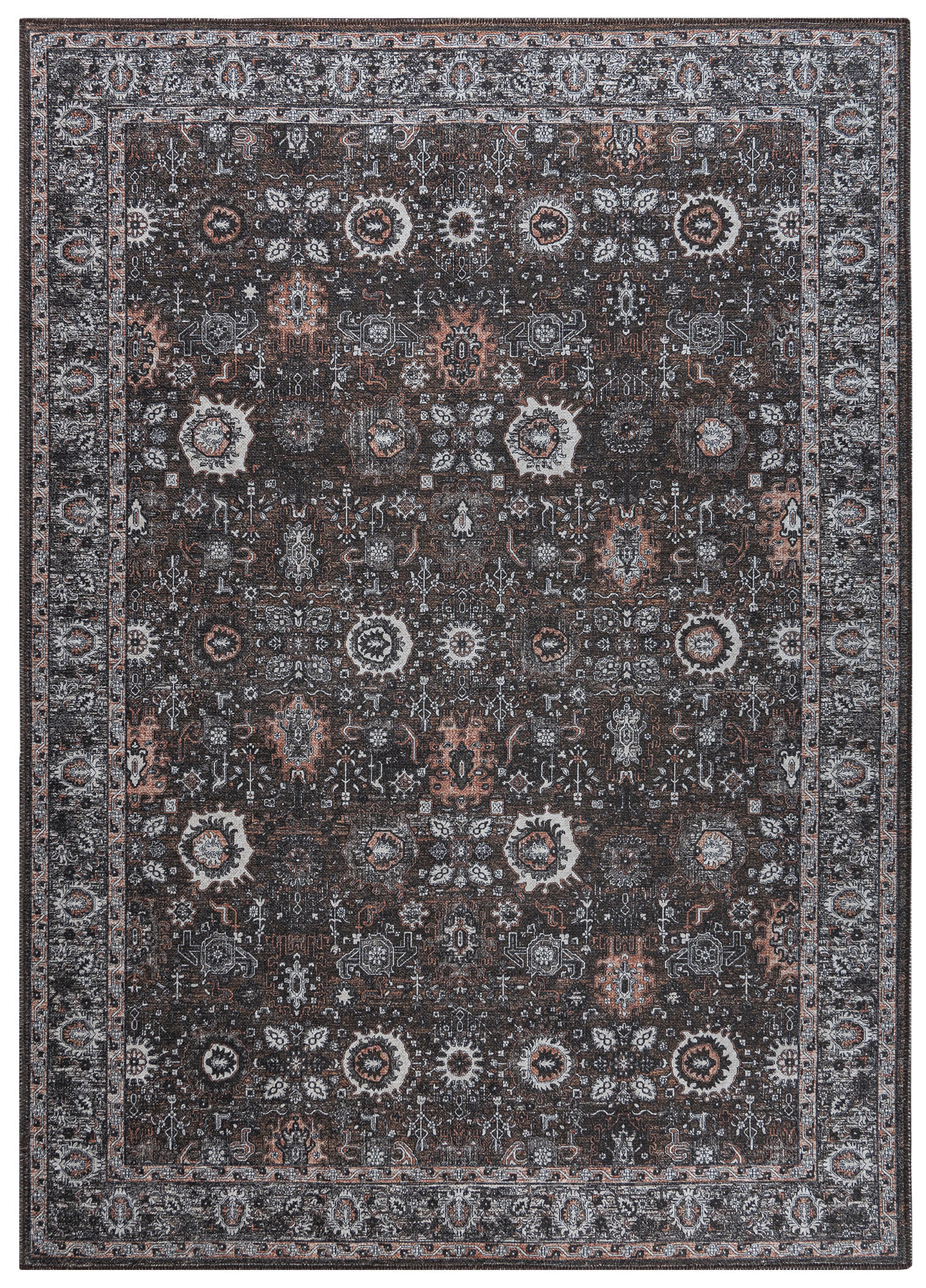 TEPPICH RITZ Dunkelgrau 120/170 cm - Dunkelgrau, Textil (120/170cm) - Tapiso