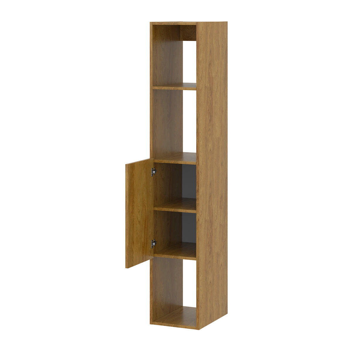 KNIHOVNA Idao Dřevo - hnědá, kompozitní dřevo (30/160/35cm) - Petits-meubles
