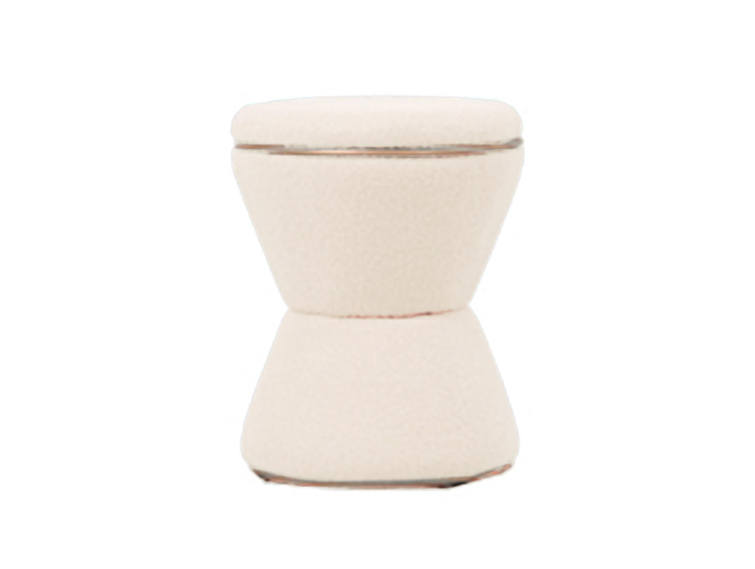 HOCKER Gustar 38.5/38.5/43 cm - Weiß, Textil (38.5/43/38.5cm) - Leitmotiv