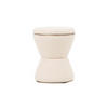 HOCKER Gustar 38.5/38.5/43 cm - Weiß, Textil (38.5/43/38.5cm) - Leitmotiv