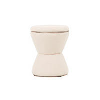 HOCKER Gustar 38.5/38.5/43 cm - Weiß, Textil (38.5/43/38.5cm) - Leitmotiv
