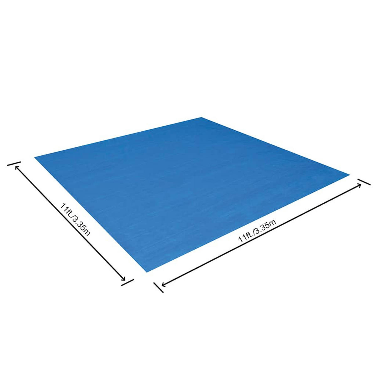 POOL-BODENPLANE BESTWAY Flowclear 335/335 Cm - Blau, Kunststoff (3/335cm) - Bestway