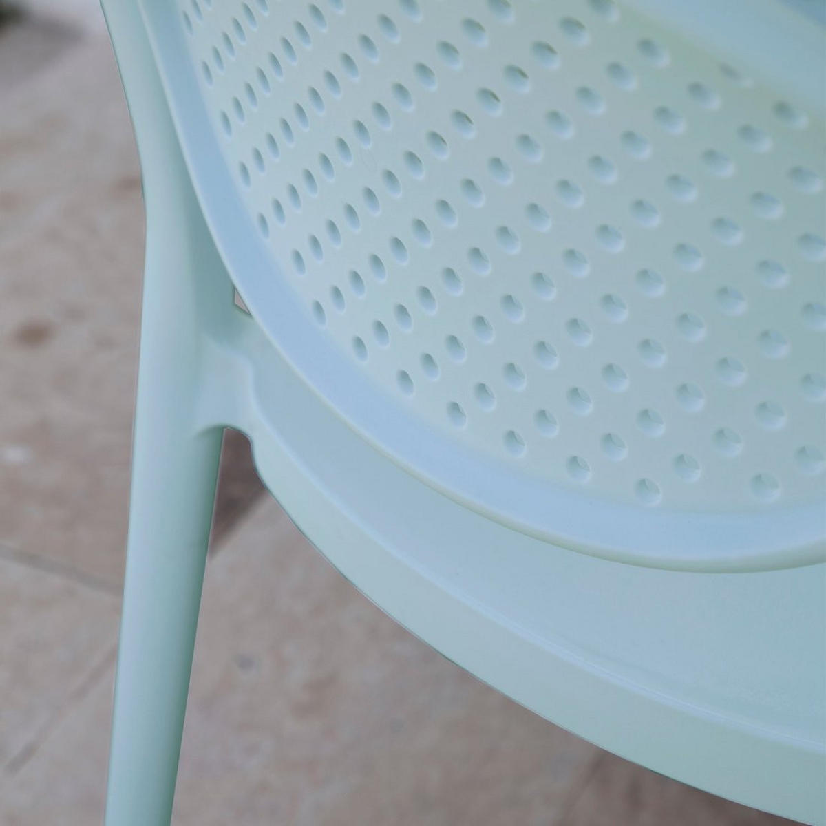 STUHL FÜR DRAUSSEN Kira Grün 43 cm x 80 cm - Grün, Kunststoff (43/80/53cm)