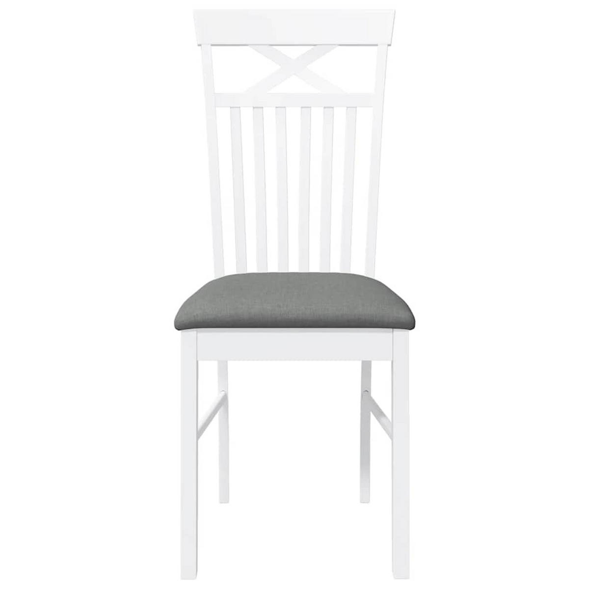 STUHL-SET 2 Stk Lohhain 42.5/94/53.5 cm - Weiß, Holz (42.5/94/53.5cm) - ZMH