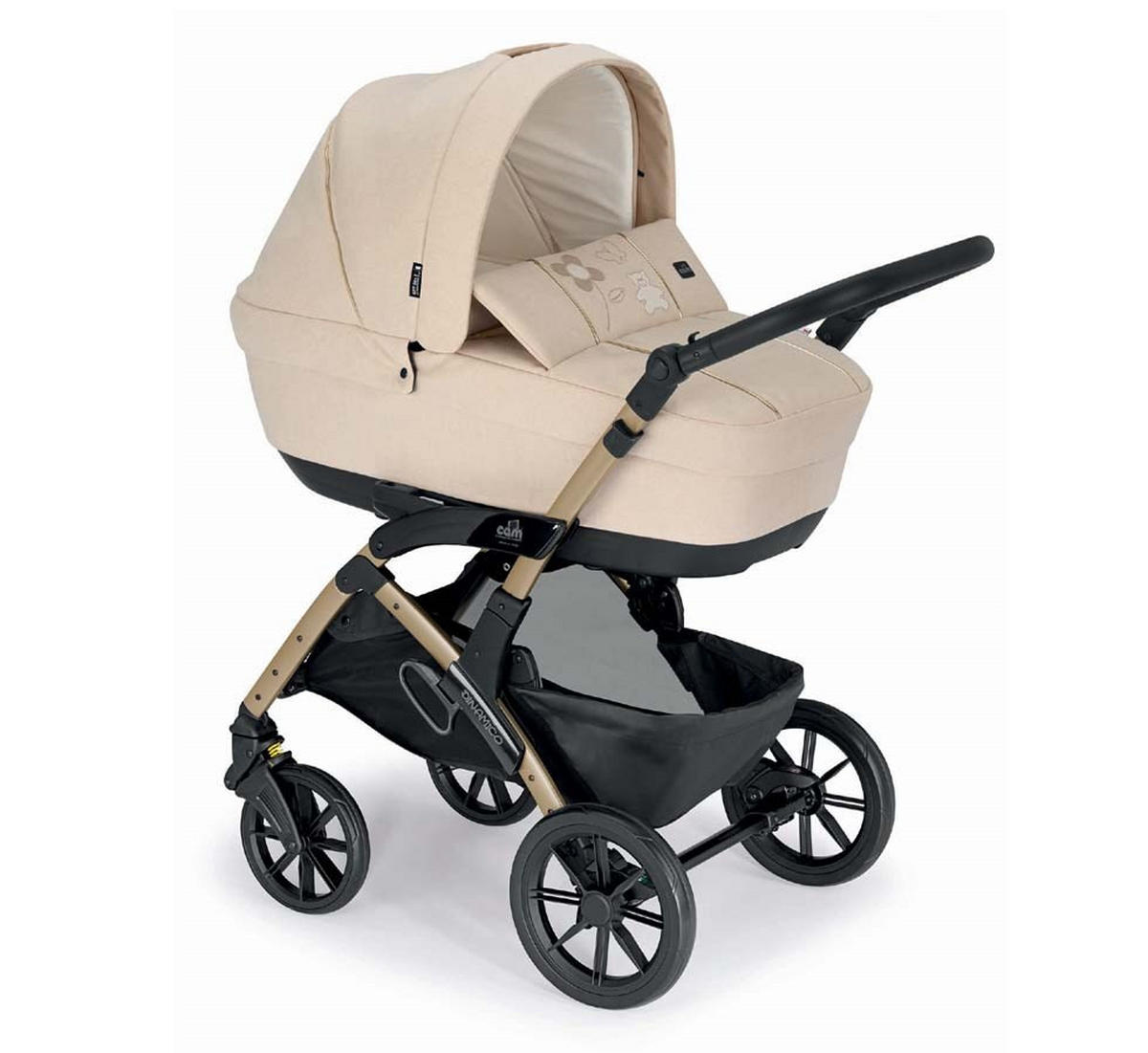 KOMBI-KINDERWAGEN Dinamico Smart 3in1 - Champagner/Beige, Kunststoff (57/87.5/675cm) - Cam il Mondo del Bambino S.p.A.