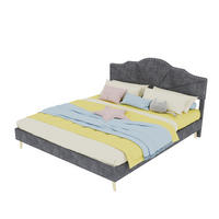 POLSTERBETT 160/200 cm DE-32963 mit Kopfteil und Matratze Grau - Grau, Metall (160/200cm) - ComfortXL