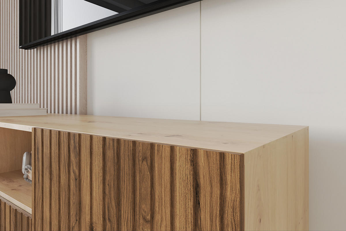 LOWBOARD KITO-S 140x50x41 cm - Artisan / Katania - Eiche Wotan/Schwarz, Holzwerkstoff (140/50/41cm) - ALTDECOR