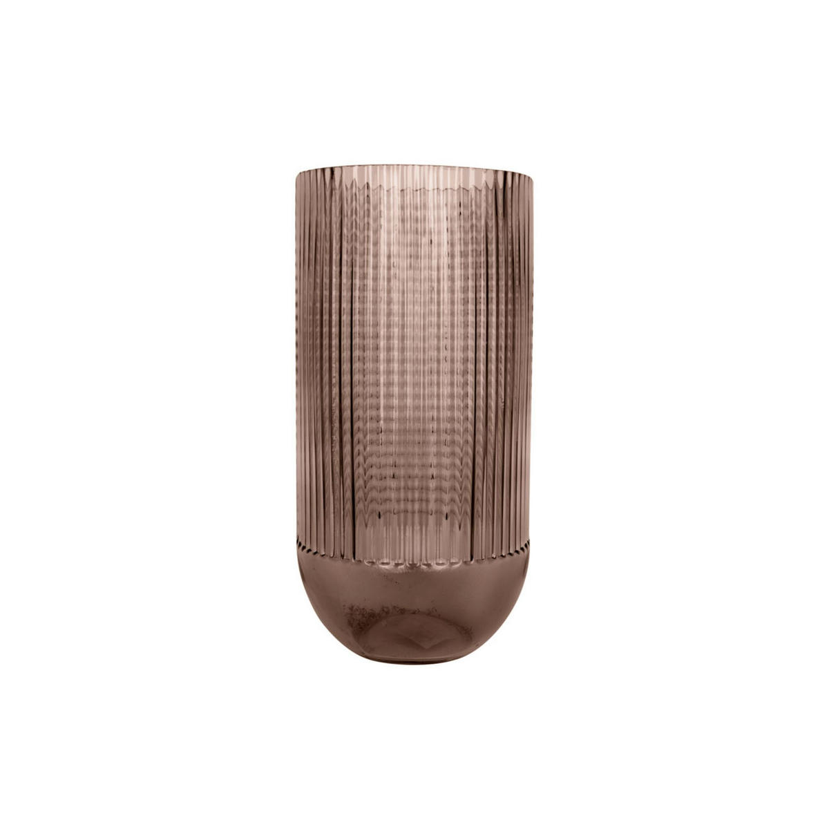 VASE Attract Braun 15/15/30 cm - Braun, Glas (15/30cm) - Present Time