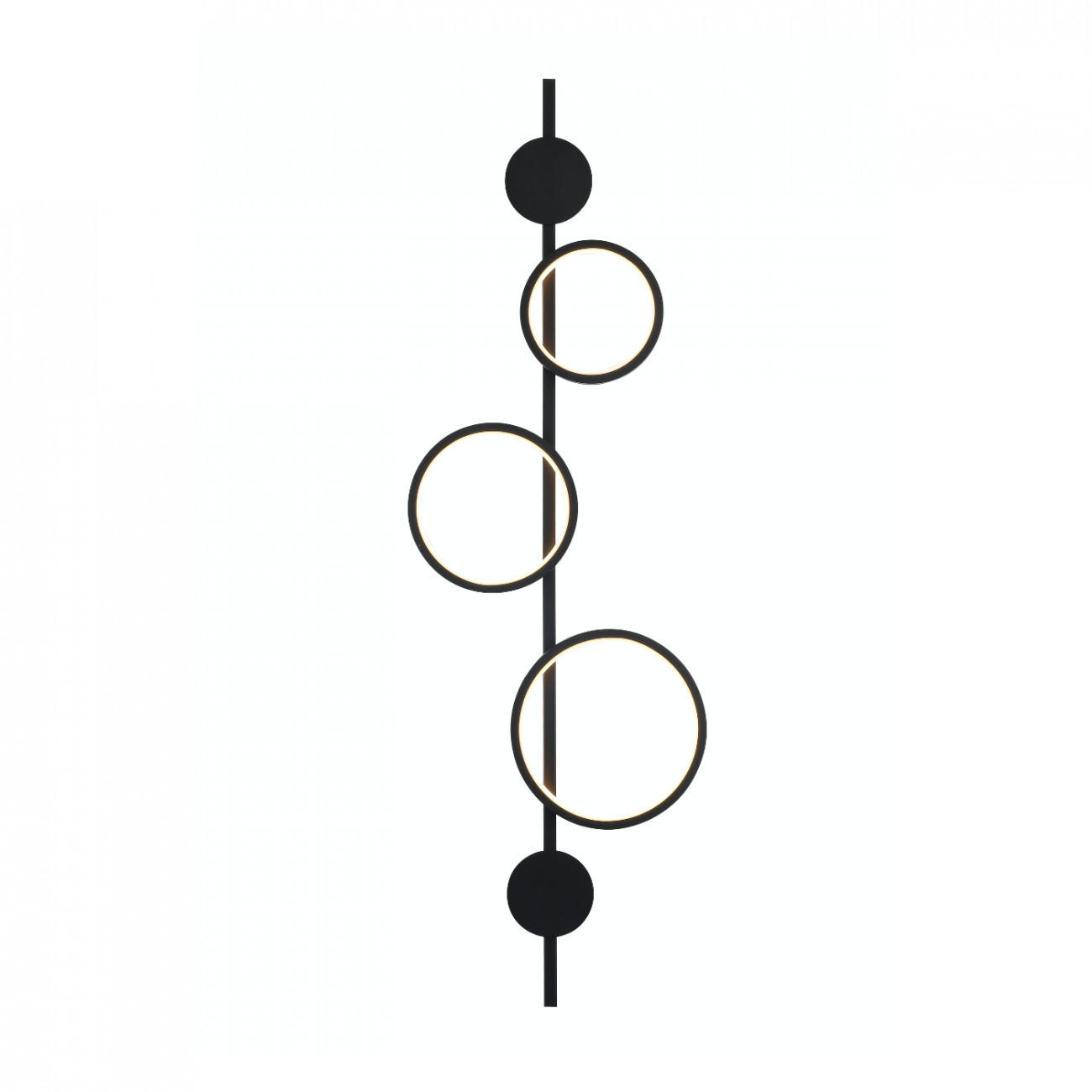 WANDLEUCHTE Saretti, Schwarz, 106cm - Schwarz, Metall (34/106/106cm) - KOSILUM