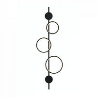 WANDLEUCHTE Saretti, Schwarz, 106cm - Schwarz, Metall (34/106/106cm) - KOSILUM