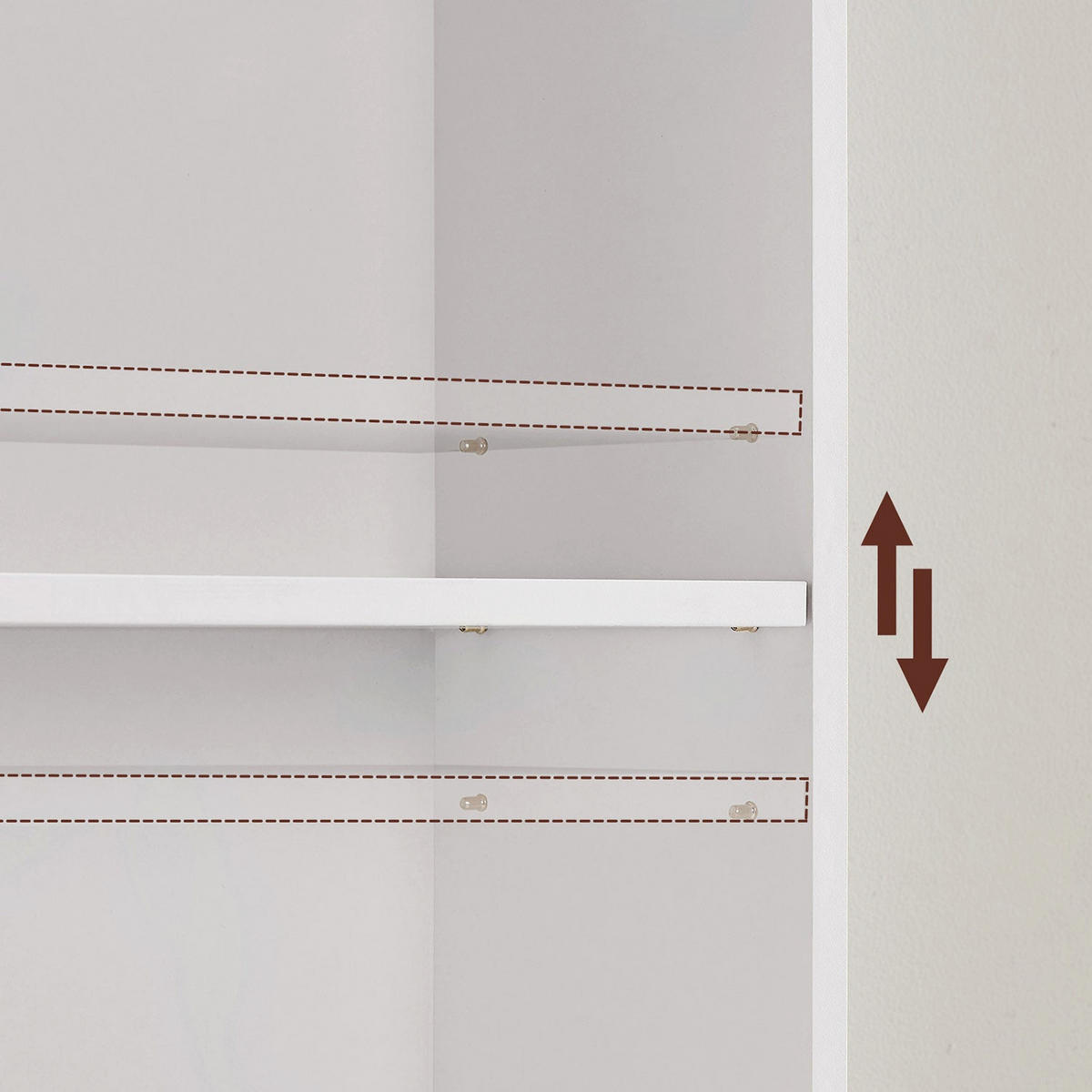 BÜCHERREGAL AUFBEWAHRUNGSREGAL - Weiß, Holzwerkstoff (24/179/40cm) - Hansiro