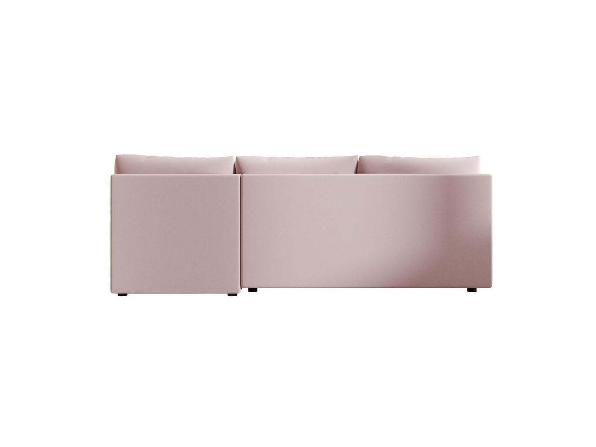 ECKSOFA MOS L Cosmic 14 Rechts mit Schlaffunktion - Rosa, Textil (200/143cm) - Bedante