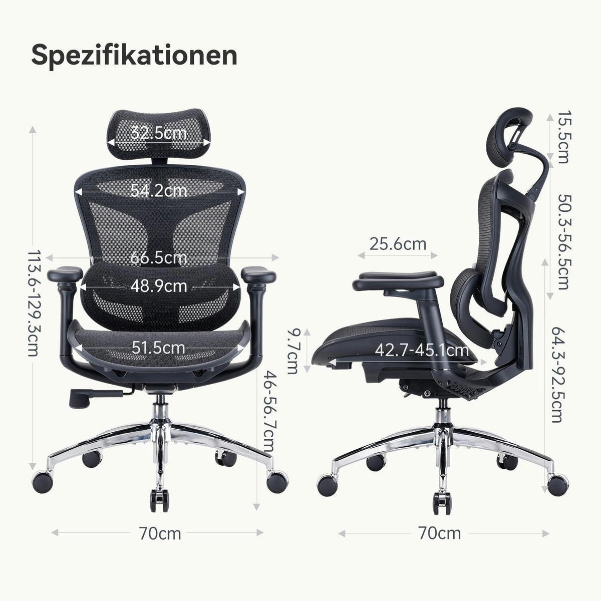 BÜROSTUHL Doro C300 Schwarz mit Lordosenstütze - Schwarz, Textil (59/77/39cm)