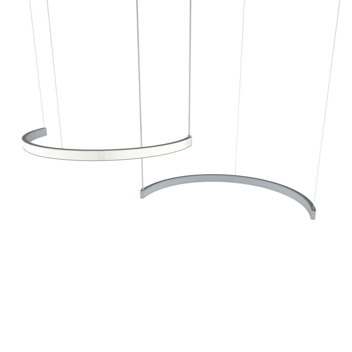 LED-HÄNGELEUCHTE - Weiß Hochglanz, Metall (3.1/62/120cm) - Lumicom