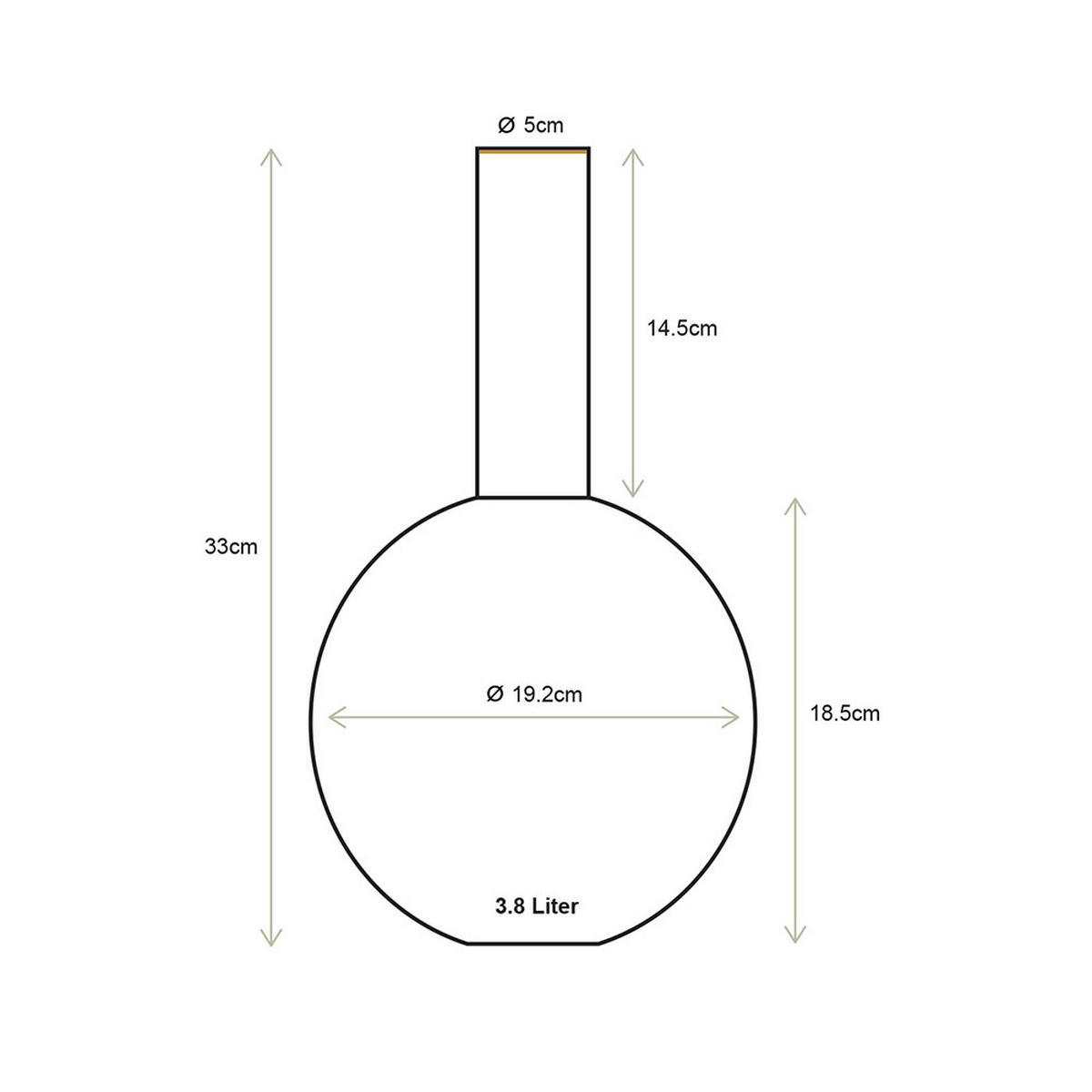 VASE Metal medium rosa 19x33 cm - Dunkelrosa, Metall (33cm) - Pip Studio
