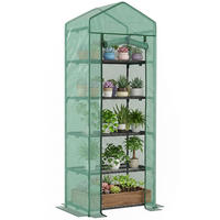 MINI-GEWÄCHSCHAUS DE-05719 5 Ebenen, für Blumen & Gemüse Grün - Grün, Kunststoff/Metall (49/193/69cm) - ComfortXL