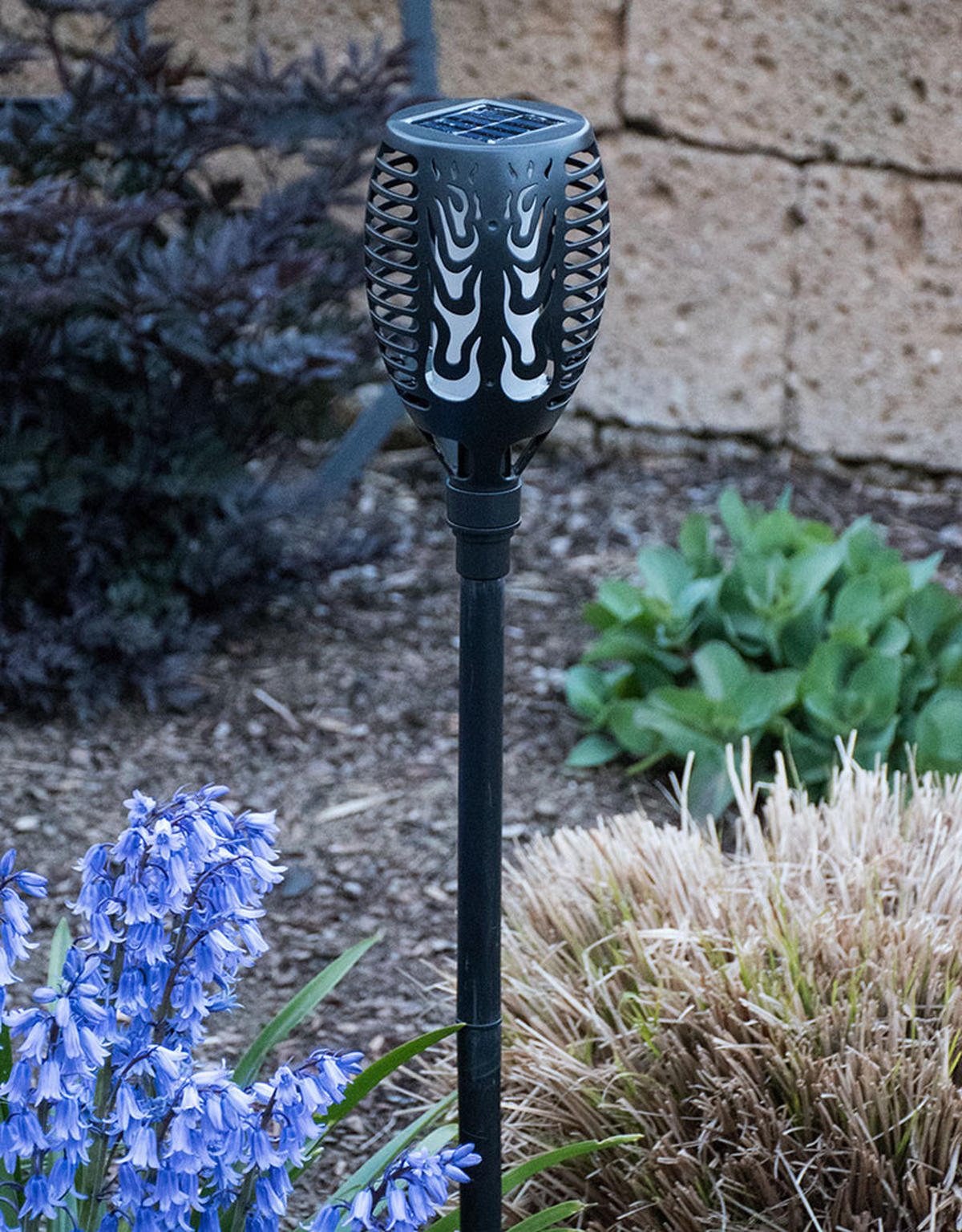 LED AUSSENLEUCHTE Solarlampe Schwarz - Schwarz, Kunststoff (12/12/85cm)