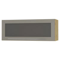 KLAPPHÄNGESCHRANK Kvantum W4BS/90 Beige Matt / Eiche Artisan Matt 90 / 32,5 / 36cm - Beige/Eiche Artisan, Holz/Holzwerkstoff (90/36/32.5cm) - Feldmann-Wohnen