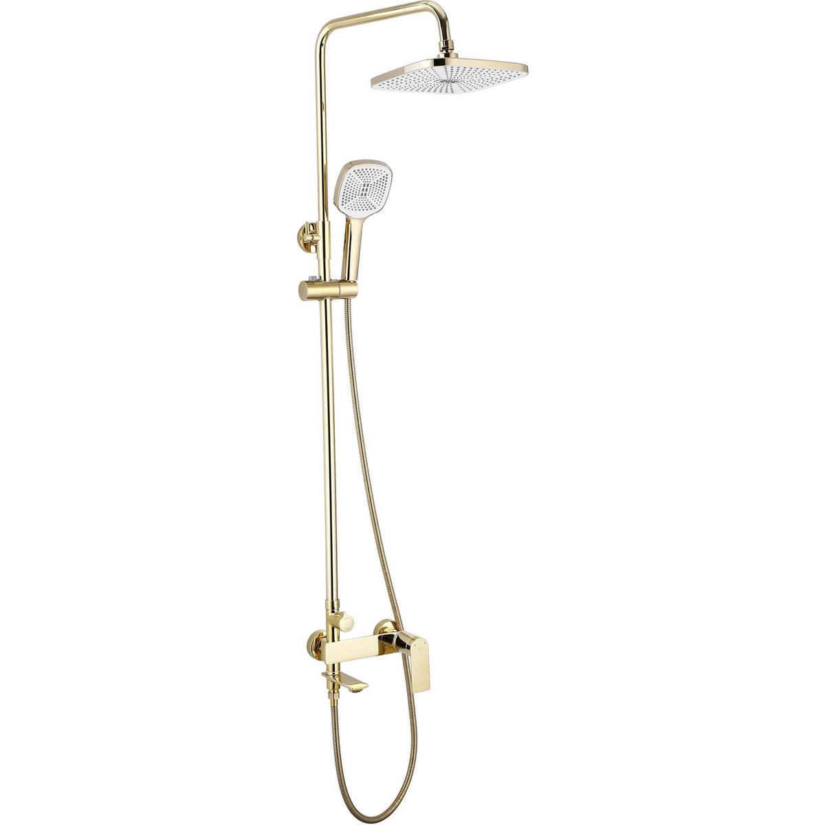 DUSCHGARNITUR Rea Storm Gold - Goldfarben, Metall (30/136/45cm) - REA