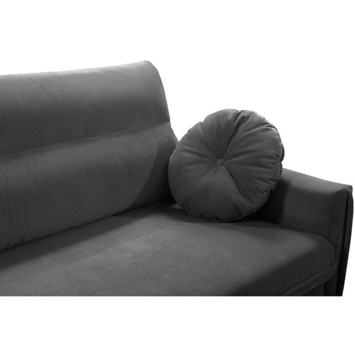 SOFA 3-SITZER Belweder Velours grau - Wengefarben/Grau, Holz/Textil (268/95/94cm) - Beautysofa