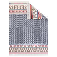 TEPPICH AZTECA Grau Rot 160/230 cm - Rot/Grau, Naturmaterialien (160/230cm) - Tapiso