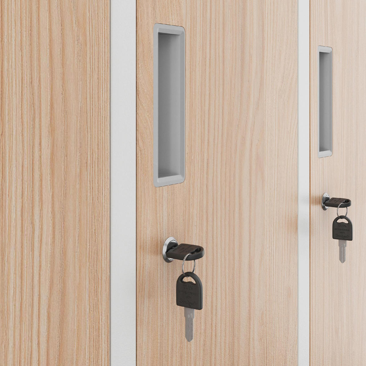 SCHLIESSFACHSCHRANK Bartek - Beige, Metall (136/172/45cm) - Jan Nowak