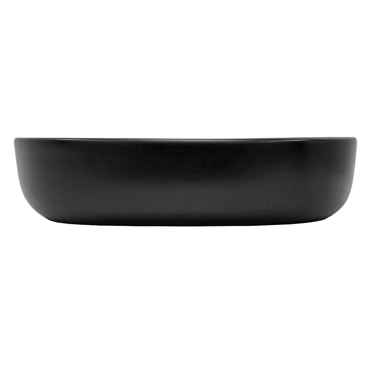 WASCHBECKEN - Schwarz, Keramik (42.5/14.5/60cm) - ML-DESIGN