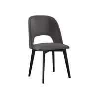 STUHL Monti 4, Holzfarbe: Schwarz - Dunkelgrau/Schwarz, Holz (48/83/54cm) - MIRJAN24