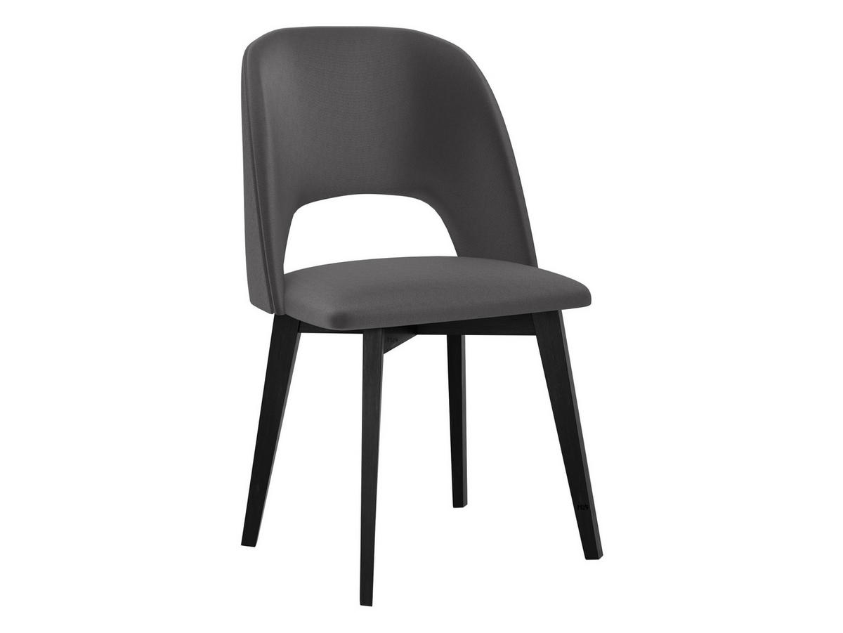 STUHL Monti 4, Holzfarbe: Schwarz - Dunkelgrau/Schwarz, Holz (48/83/54cm) - MIRJAN24