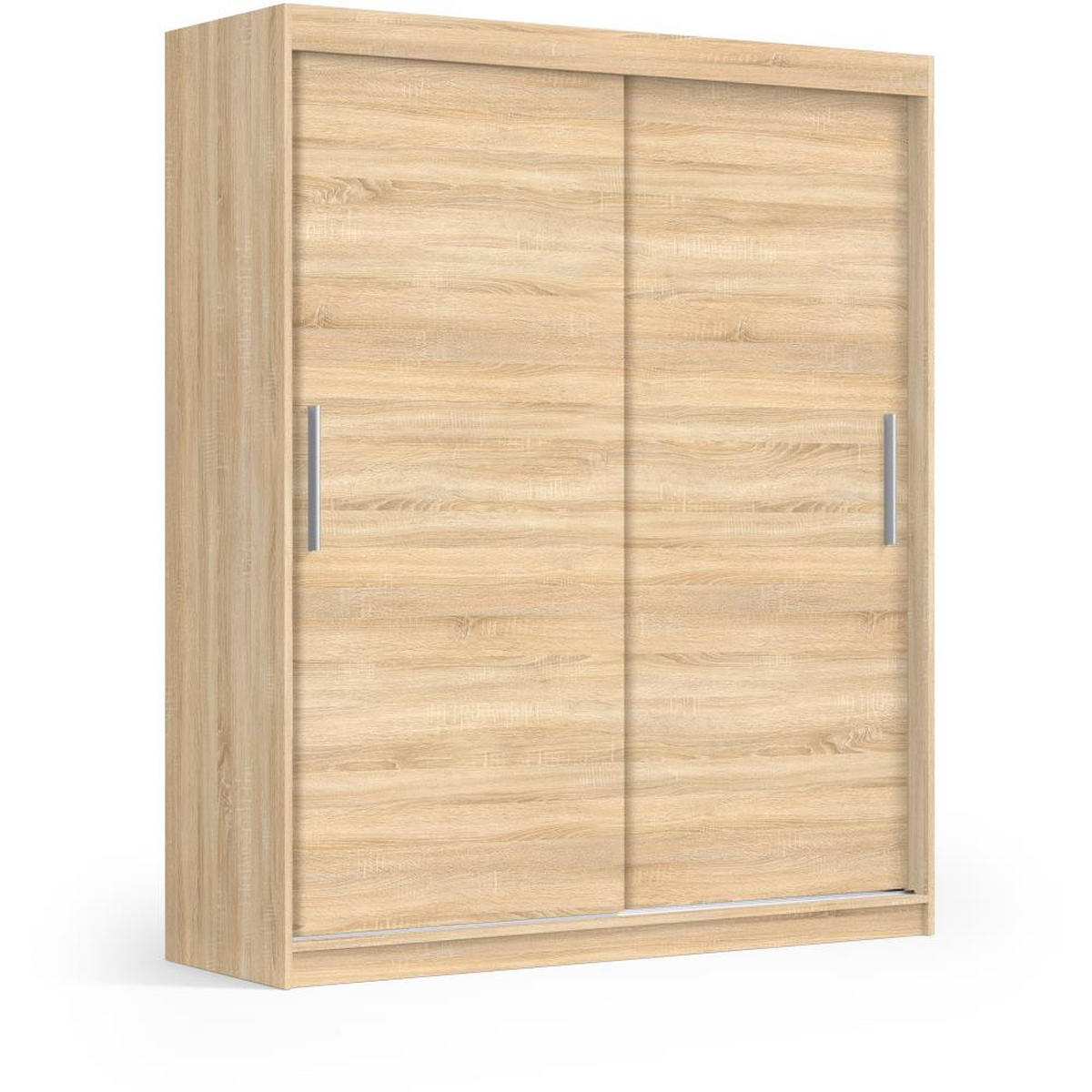 SCHWEBETÜRENSCHRANK Katrina eiche Sonoma 200/215,5/59 cm 2-türig - Sonoma Eiche, Holzwerkstoff (200/215.5/59cm) - Beautysofa