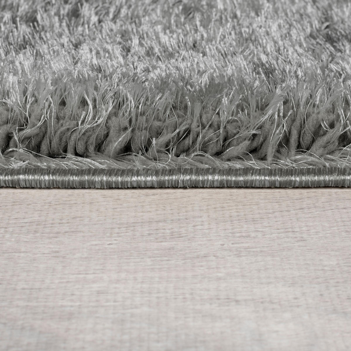 TEPPICH Hochflor Samt-Design, plüschig DOVEL, Grau 120x170 cm - Grau, Textil (120/170cm) - KADIMA DESIGN