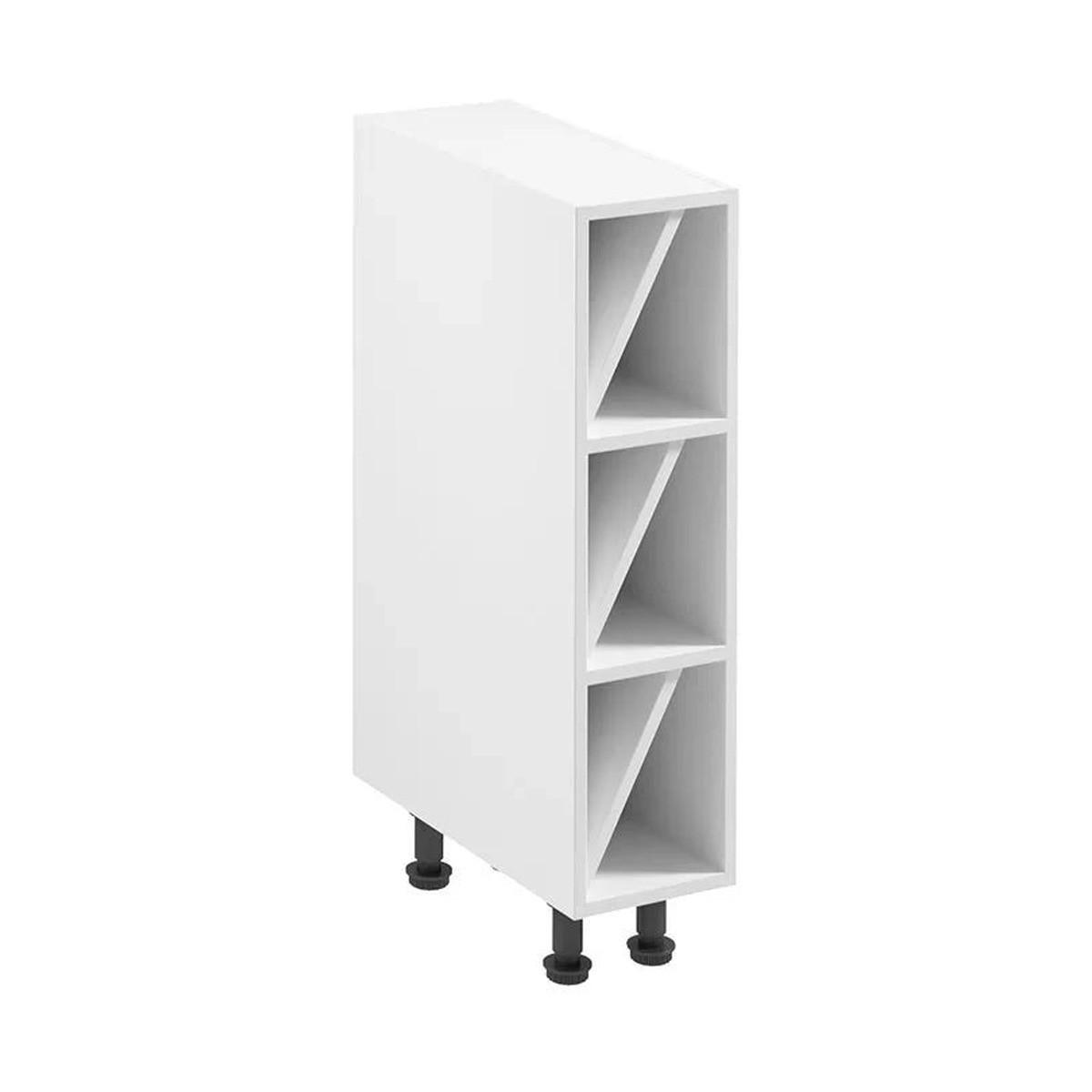 UNTERSCHRANK – 20 cm – D20W – Velmora – Weiß Hochglanz - Weiß Hochglanz, Holzwerkstoff (20/82/45cm) - ROYAL24_MARKT