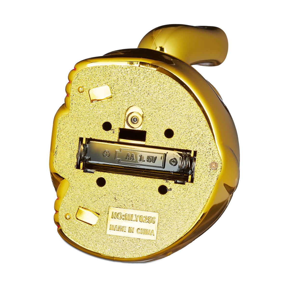 WINKEKATZE - zlatá, kov/plast (10/16/8cm) - Relaxdays