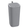 MÜLLEIMER Moderner Quadratischer Mit Smart Sensor 30 Liter 59 x 27 x 27 cm Grau - Grau, Metall (27.1/59.1/27.1cm) - PROREGAL