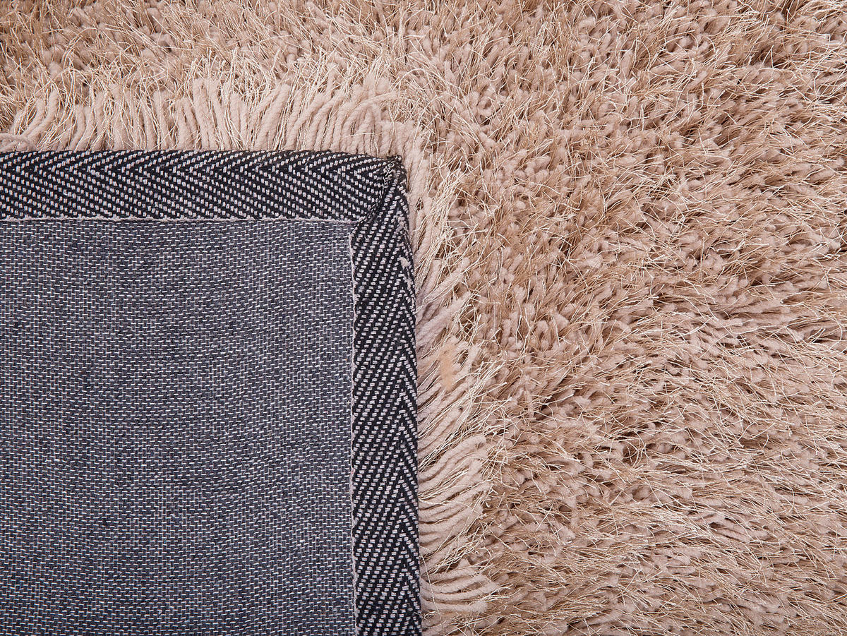 SHAGGY-TEPPICH Cide 300/200 cm - Beige, Kunststoff (200/300cm) - Beliani