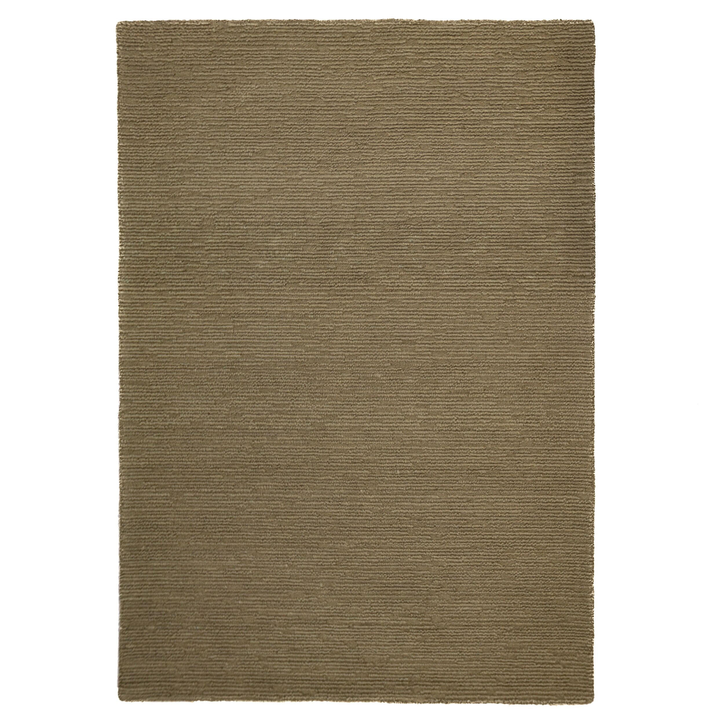 WOLLTEPPICH Boucle, Unifarben, Strapazierfähig, natürlich & pflegeleicht Erdtöne Rechteckig 160x230 - Grün, Textil (230/160cm) - KADIMA DESIGN
