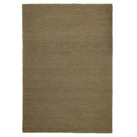 WOLLTEPPICH Boucle, Unifarben, Strapazierfähig, natürlich & pflegeleicht Erdtöne Rechteckig 160x230 - Grün, Textil (230/160cm) - KADIMA DESIGN