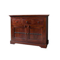 KOMMODE Akazie 120x40x90 nougat lackiert OXFORD #531 - Dunkelbraun, Holz (120/90/40cm) - Massivmoebel24