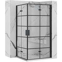 DUSCHKABINE Rea Molier Black Double 90x90 - Schwarz, Glas (90/90/190cm) - REA