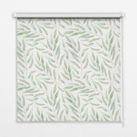 VNÚTORNÁ roleta - okenná roleta - roleta - 100x140 cm - Zelené listy - zelená, plast (100/140/0.5cm) - TULUP