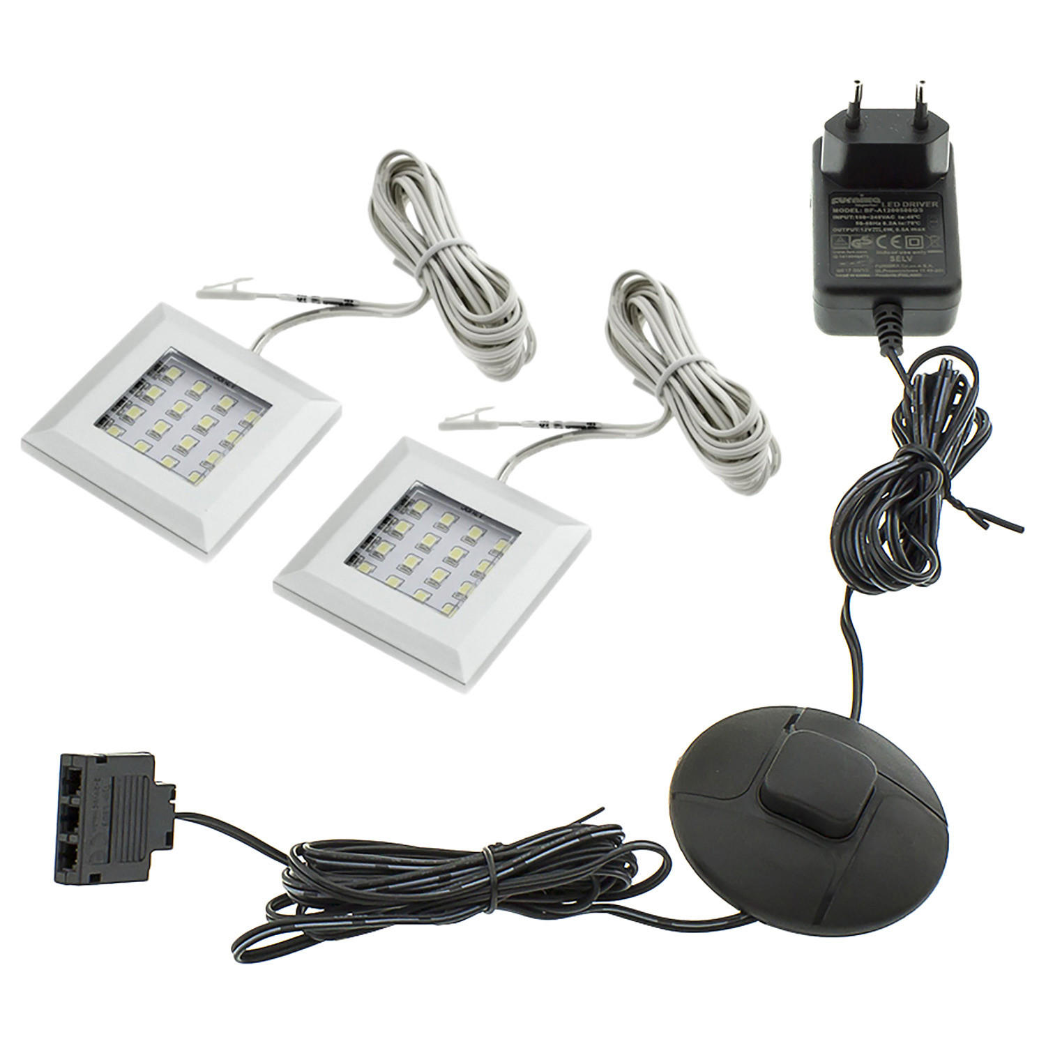 LED-BELEUCHTUNG - Weiß - Silberfarben, Metall (1/1/1cm) - home24